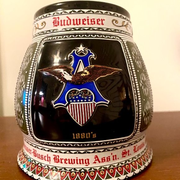 Anheuser-Busch 1872 Historical A & Eagle Series Beer Stein - Picture 2 of 4